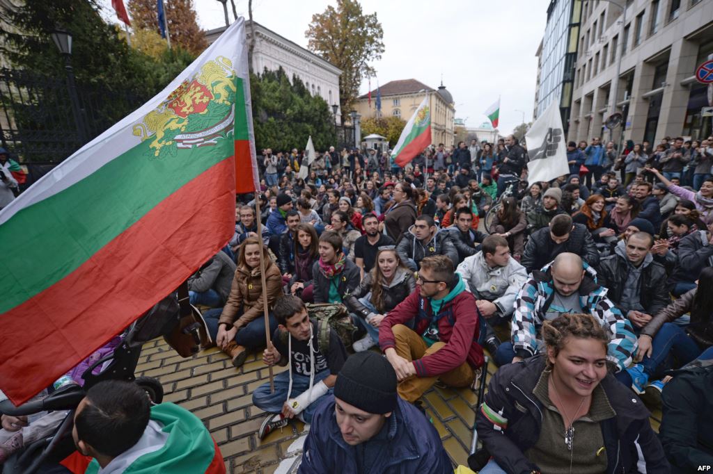 Протесты студентов в Болгарии