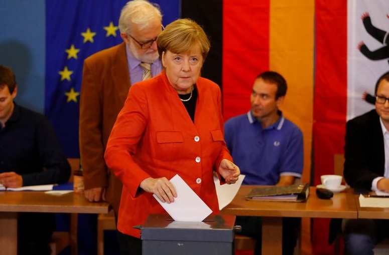 Меркель на выборах