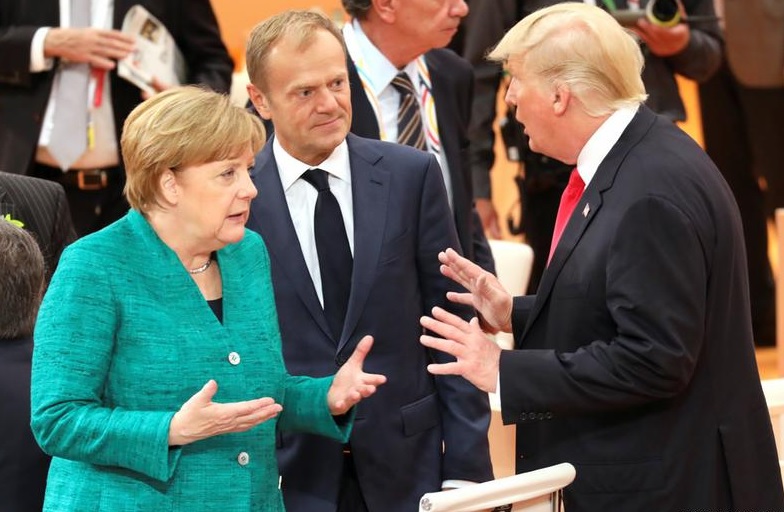 Дональд Трамп и Меркель