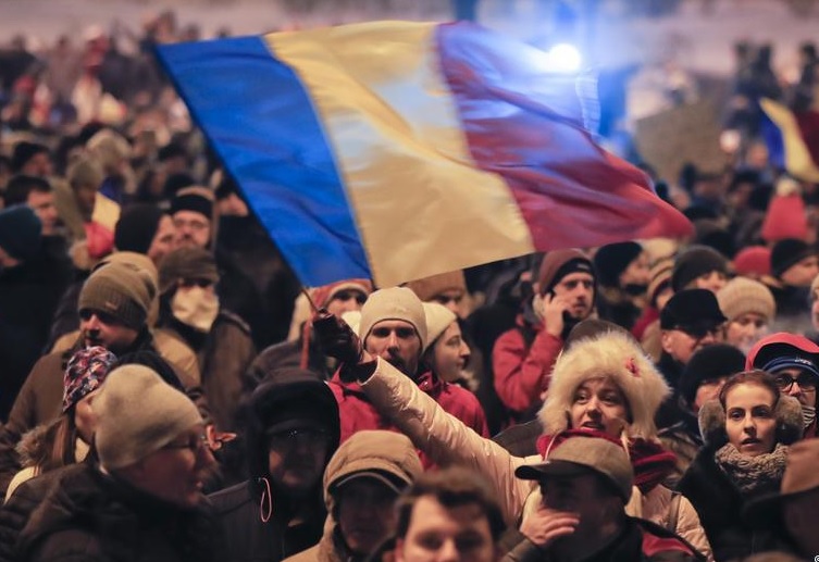 Протесты в Румынии