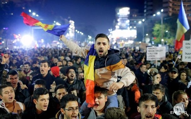 Протесты в Румынии