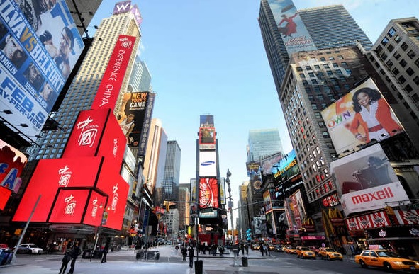 Реклама Китая на time square