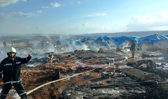 Лагерь беженцев в Сирии