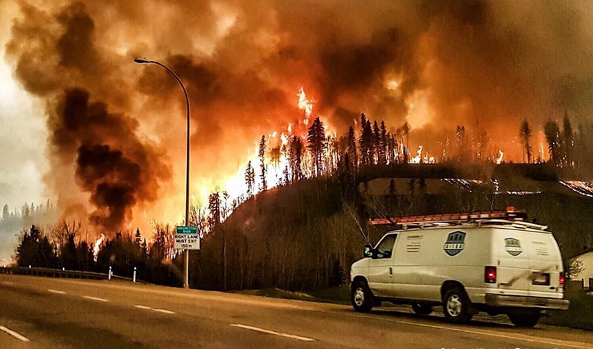 Пожары в Канаде