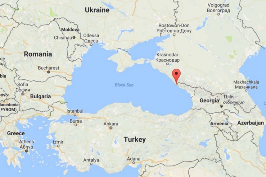 Место где упал самолет
