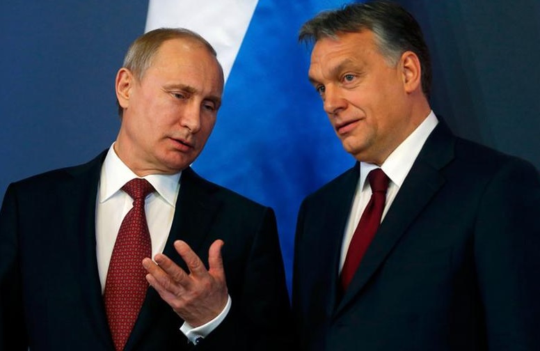 Путин и Орбан в Венгрии