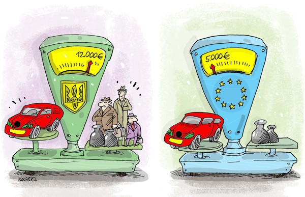 Сколько украинцы переплачивают за иномарки?