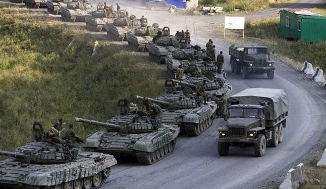 российские танки на Донбассе