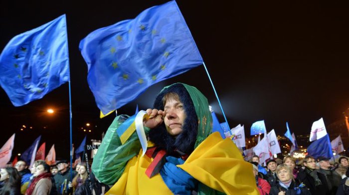 Украина большинством за ЕС